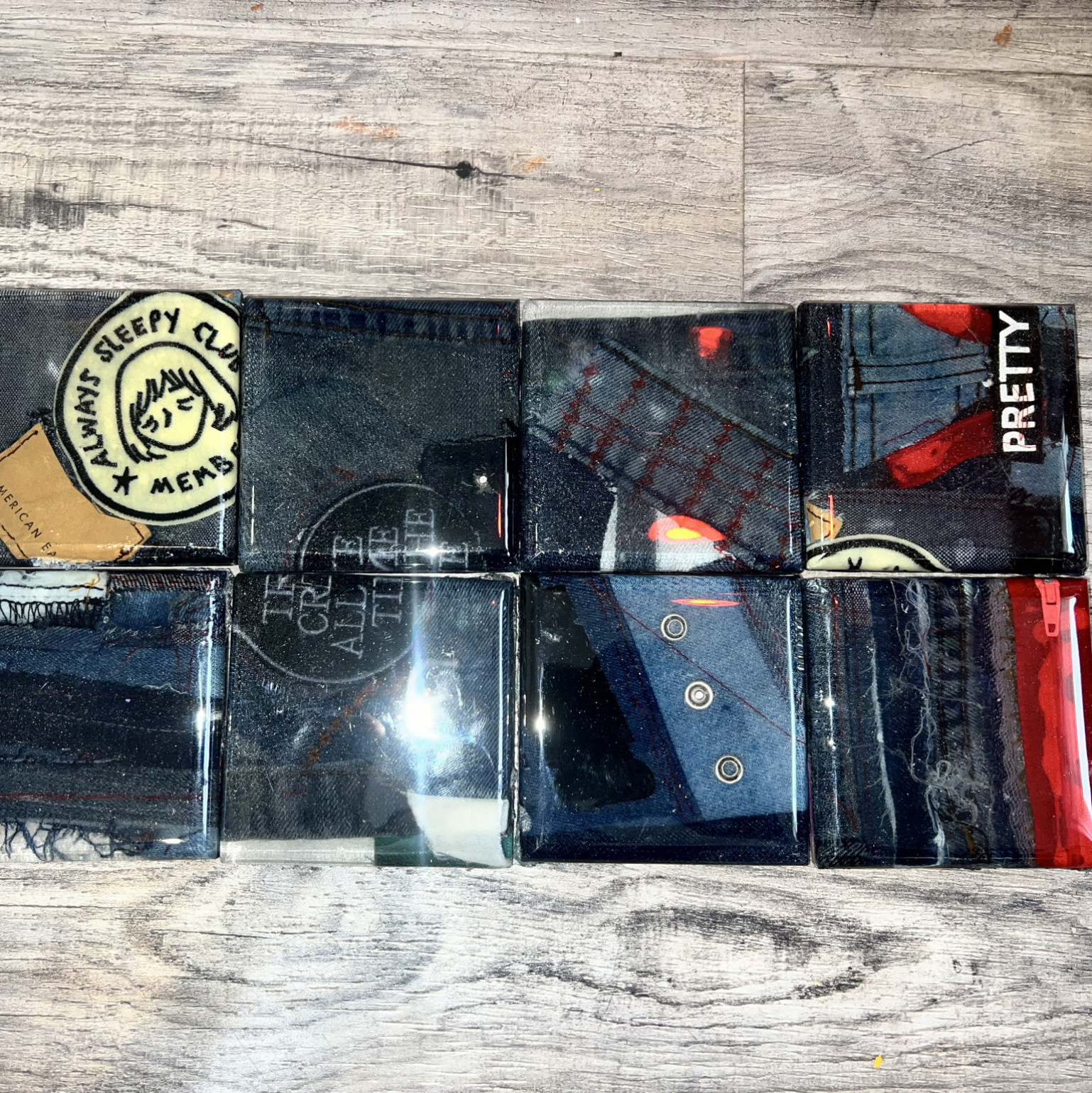 Denim Resin Coasters